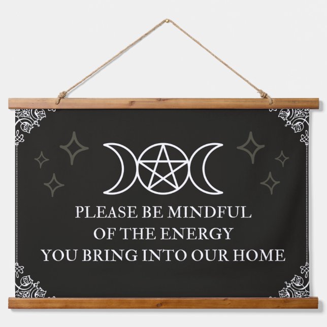 Be Mindful   Hanging Tapestry (Front)