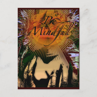 be mindful postcard