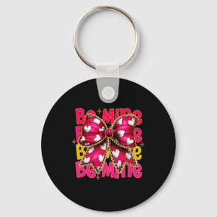 Be Mine Coquette Bow Heart Valentine Keychain