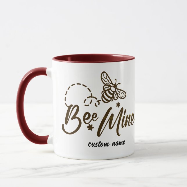 Be Mine Custom Mug - Romantic Name Gift (Left)