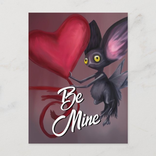 Be Mine Custom Valentine Holiday Postcard (Front)