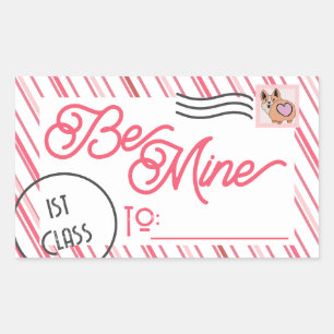 Be Mine Cute School Valentines Day Sticker