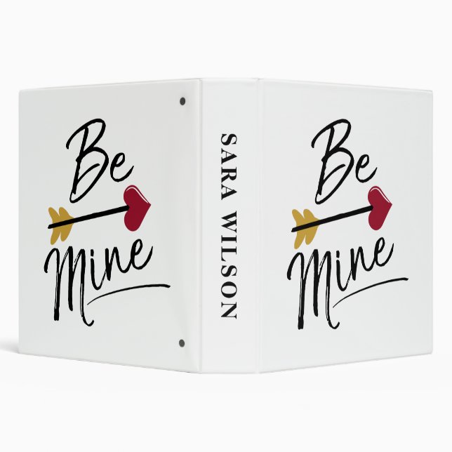 Be mine Cute Valentines Binder (Background)