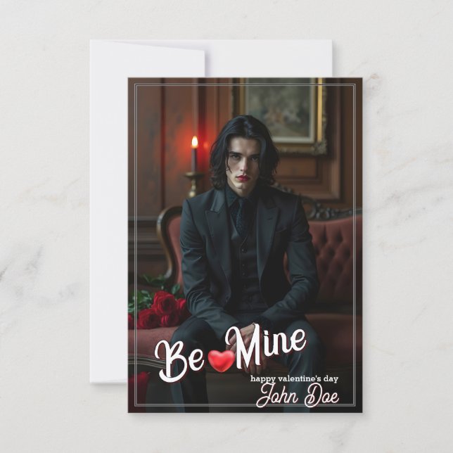 Be Mine – Dark Romantic Valentine Portrait Art (Front)