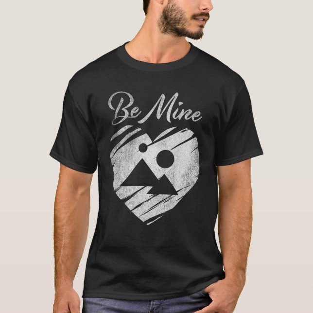 Be Mine Decentraland MANA Coin Valentine Crypto To T-Shirt (Front)