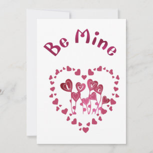Be mine Flat card