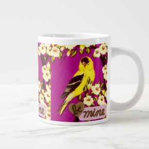 Be Mine Goldfinch Large Coffee Mug