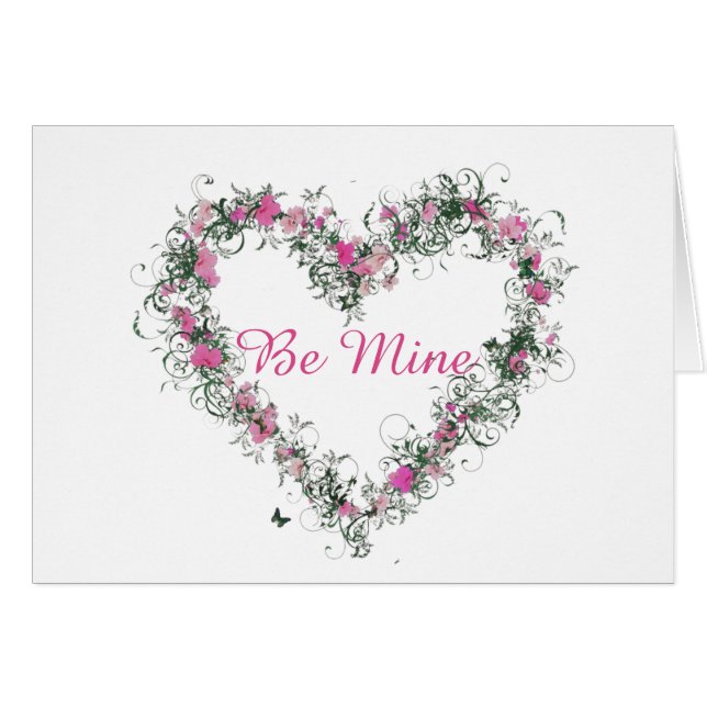 Be Mine Greeting Card (Front Horizontal)