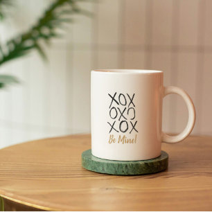 Be Mine! Hand Drawn XOXO Valentine Coffee Mug