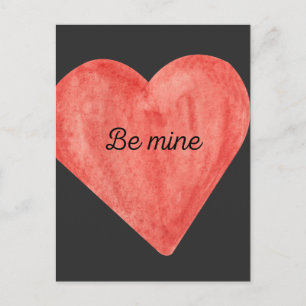 Be mine heart card
