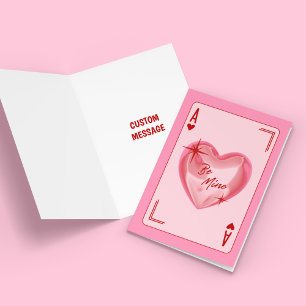 Be Mine Heart Custom Greeting Card
