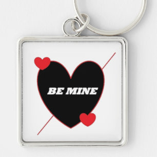"BE MINE" HEART KEYCHAIN