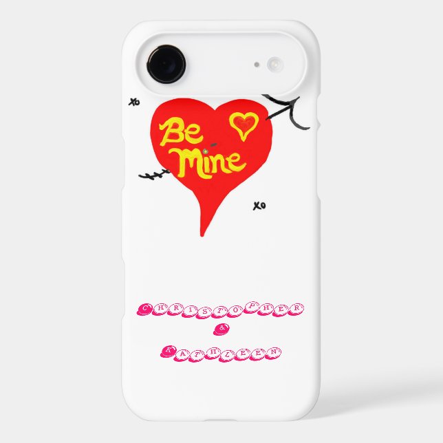 Be Mine Heart Pink Candy Circles Names (Back)