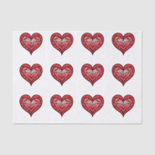 Be Mine Hearts Tissue Paper