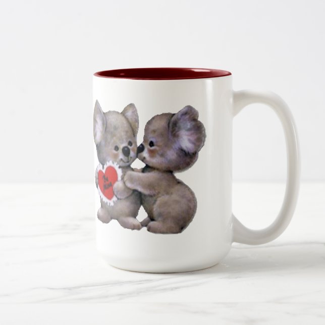 Be Mine Koalas Two-Tone Coffee Mug (Right)