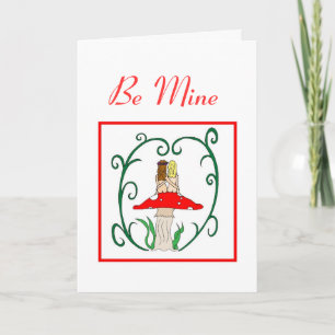 Be Mine Lesbian Faerie Valentine's Day Card