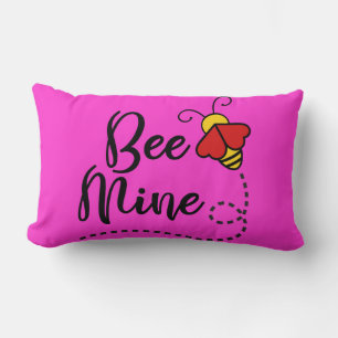 Be Mine Love Bee Lumbar Pillow