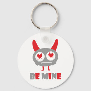 Be mine lover monster keychain