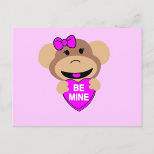 be mine monkey. postcard