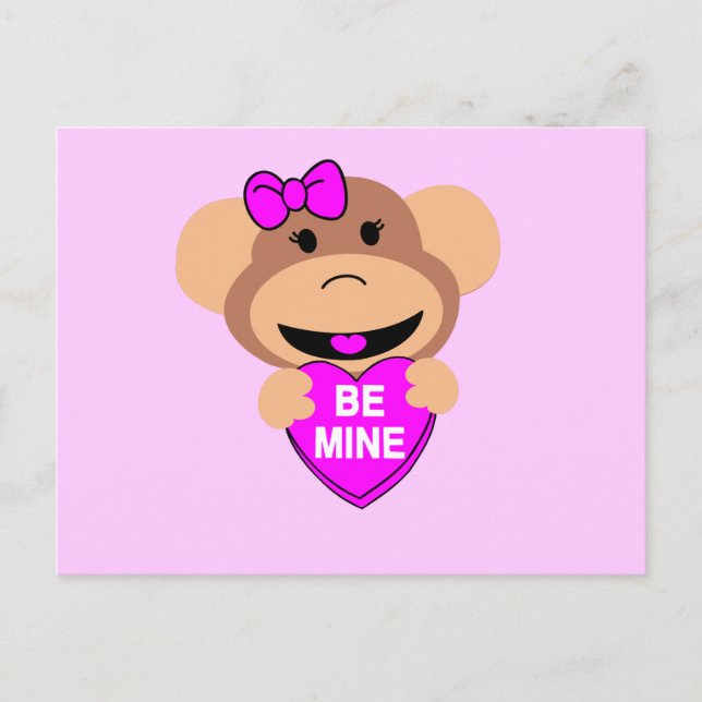 be mine monkey. postcard (Front)