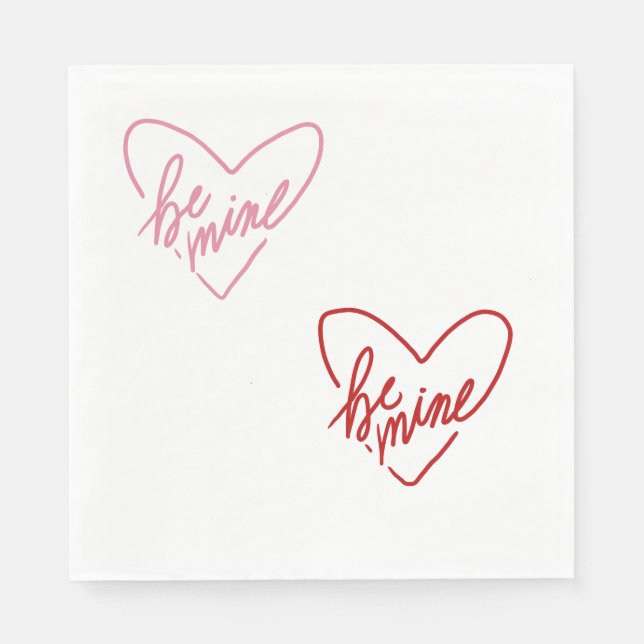 BE MINE  NAPKIN (Front)