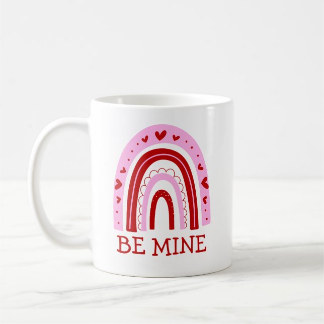 Be Mine Rainbow Coffee Mug (Left)