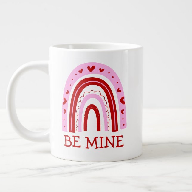 Be Mine Rainbow Large Coffee Mug (Left)