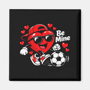 Be Mine Soccer Valentine Heart Player Cute Love St Magnet