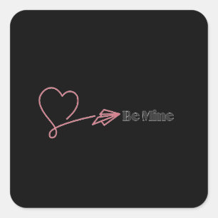 Be Mine: The Romantic Express Square Sticker