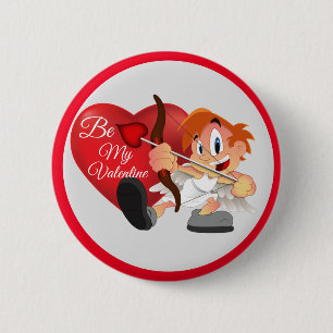 Be Mine Valentine  2 Inch Round Button