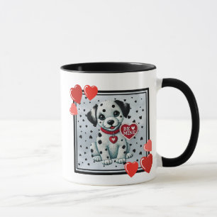 "Be Mine Valentine Dalmatian Puppy Coffee Mug