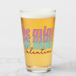 Be Mine Valentine Mug Glass