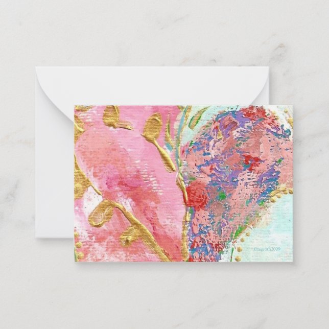 'be mine' valentine note card (Front)