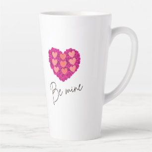 Be Mine Valentine shirt  Rose with Heart Love Latte Mug