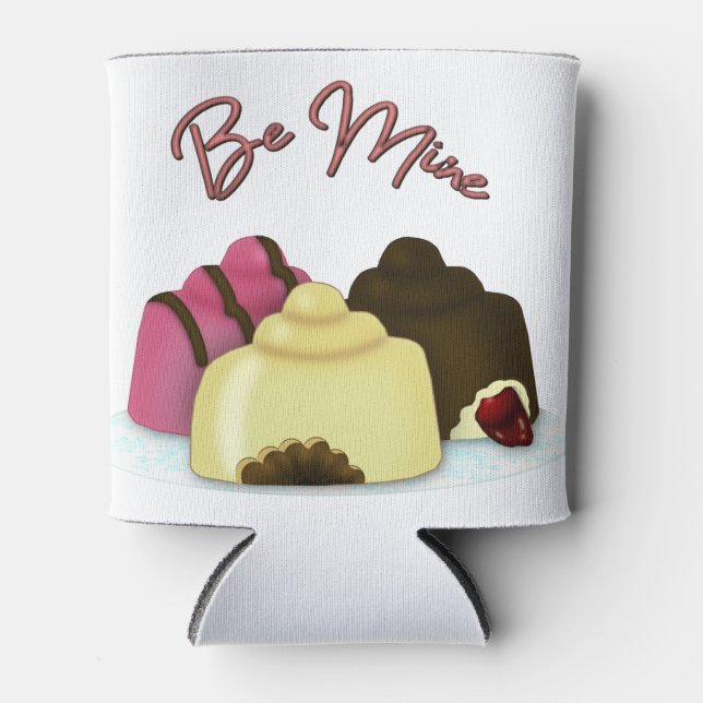 Be Mine Valentine's Day Candy Can Cooler (Front)