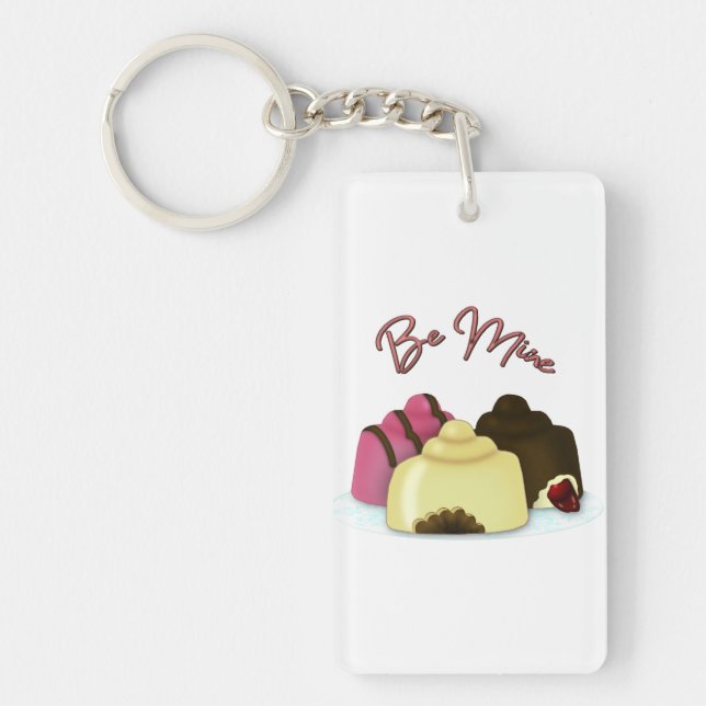 Be Mine Valentine's Day Candy Keychain (Front)