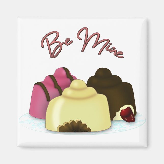 Be Mine Valentine's Day Candy Magnet (Front)