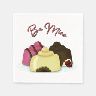 Be Mine Valentine's Day Candy Napkin