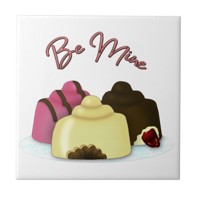 Be Mine Valentine's Day Candy Tile (Front)