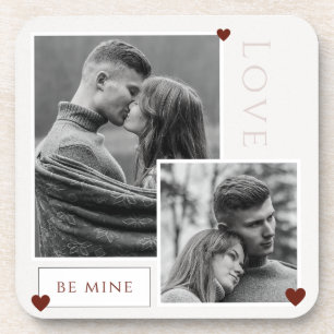 Be Mine Valentine's Day Couple Photo Love  Coaster