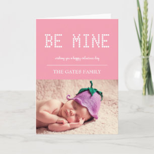 Be mine Valentine's Day Personalised Photo Card