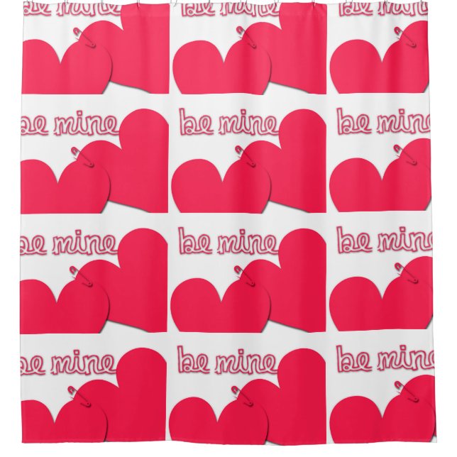 Be Mine Valentine's Day Shower Curtain (Front)