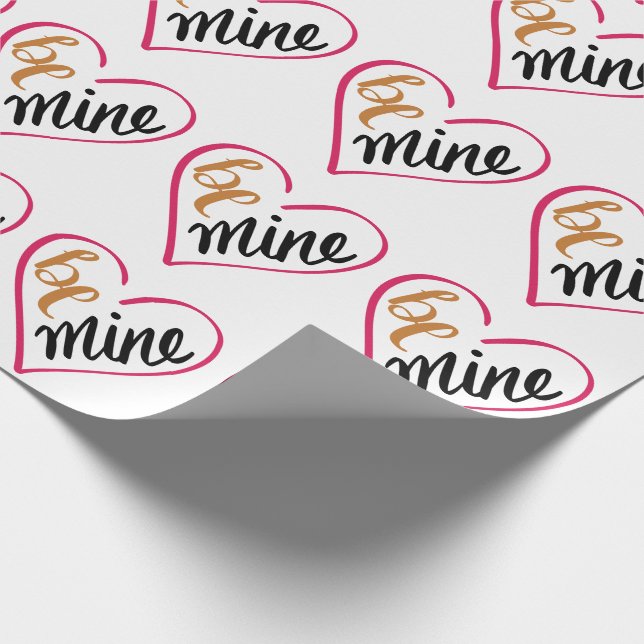 Be Mine Wrapping Paper (Corner)