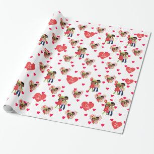 Be Mine  Wrapping Paper, Glossy Wrapping Wrapping Paper