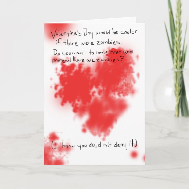 Be Mine,  Zombie Valentine Holiday Card (Front)