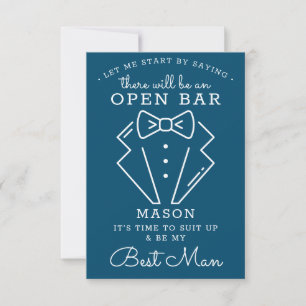 Be My Best Man Card - Funny