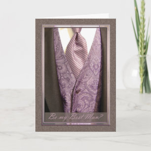 Be my Best Man? Smart and stylish invitation