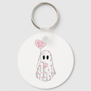 Be My Boo Ghost Funny Valentines Day Keychain