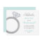 Be My Bridesmaid Aqua Diamond Ring Custom Name