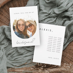 Be My Bridesmaid Card